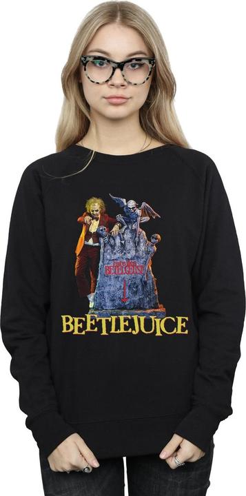 Actual product image Beetlejuice Womens/Ladies Here Lies Sweatshirt (L)