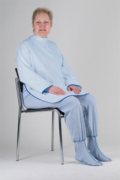 Immagine prodotto Suprima Tablier bavoir avec manches en éponge bleu clair (Mangiare)