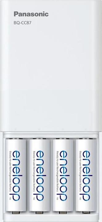 Produktbild Panasonic eneloop Smart Plus USB Travel Charger BQ-CC87 (4 Stk., AA, AAA, 2000 mAh, Ladegerät inkl. Akku)