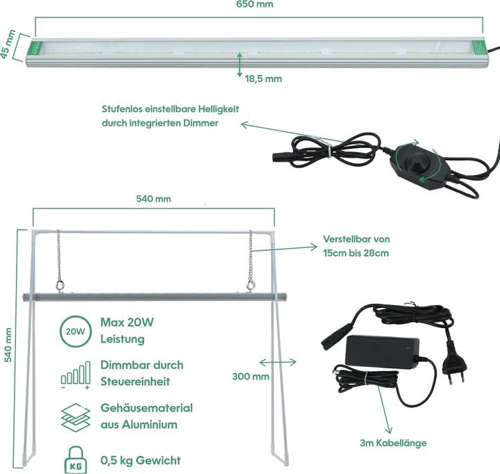 Immagine prodotto Venso Growlight Duo (LED, 245 V)