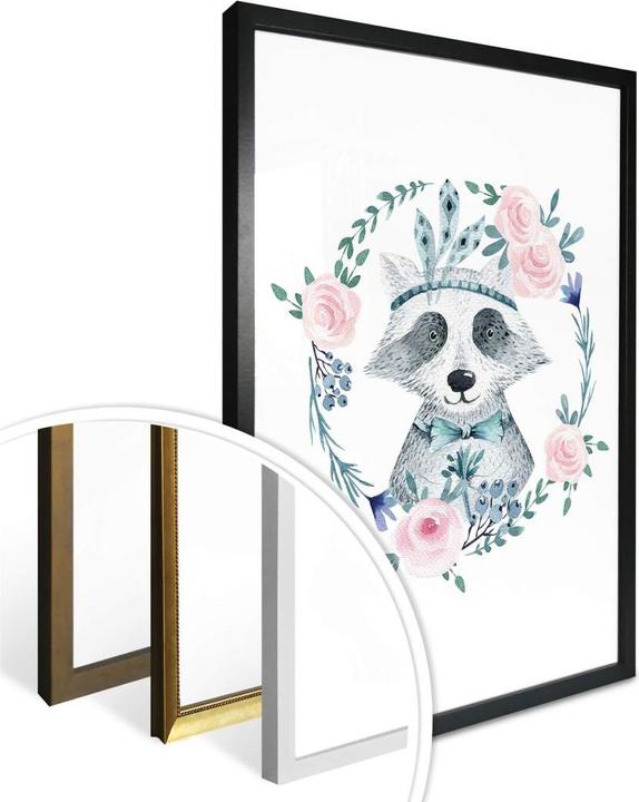 Produktbild Trenddeko Waschbär 01 (24 x 30 cm)