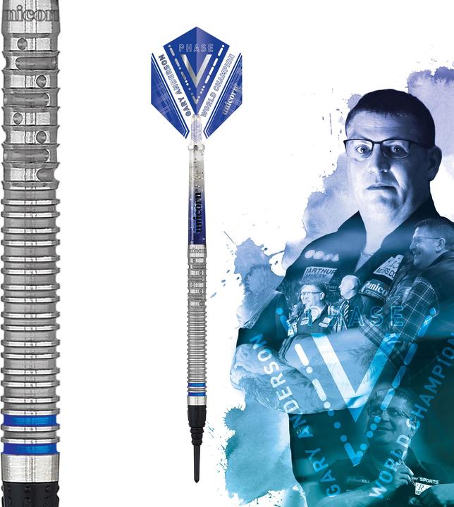 Unicorn Phase 5 World Champion Gary Anderson Soft Dart Presentation Box (20 g)