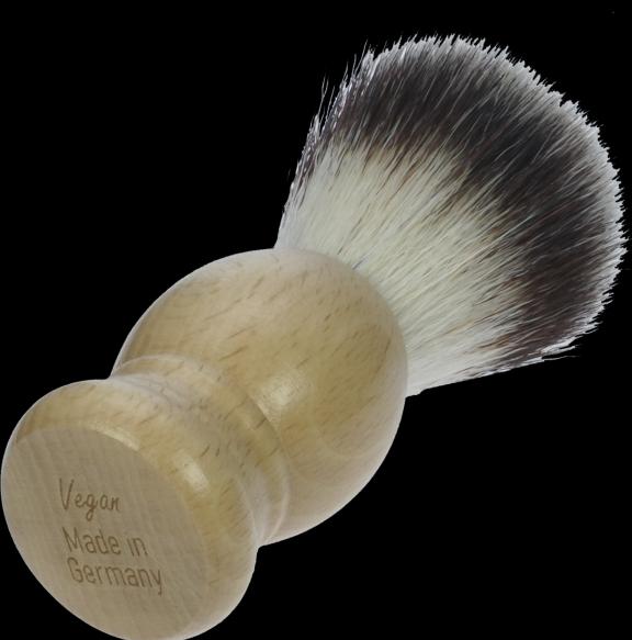 Immagine prodotto Pennello da barba, pelo sintetico, manico in legno di faggio leggermente tinto, anello Ø 21,5 mm (Pennello da barba)