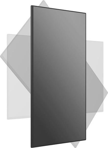 Actual product image Multibrackets TV stand up to 80", aluminum, black/5983 (80", 80 kg)