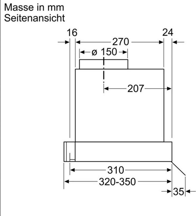 Produktbild Bosch Hausgeräte DBB96AF60 (Unterbauhaube)