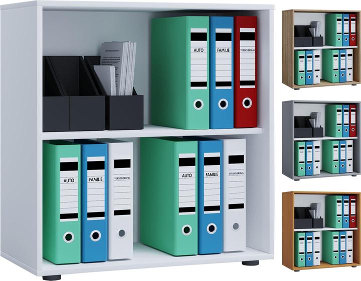 Immagine prodotto VCM Armadio per ufficio in legno Scaffale per file Lona 2 scomparti (70 x 40 x 74 cm)