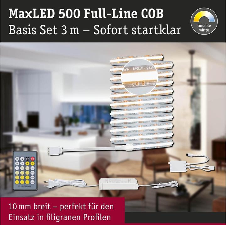 Produktbild Paulmann MaxLED 500 Full-Line COB Stripe Set (Weiss, 300 cm, Indoor)
