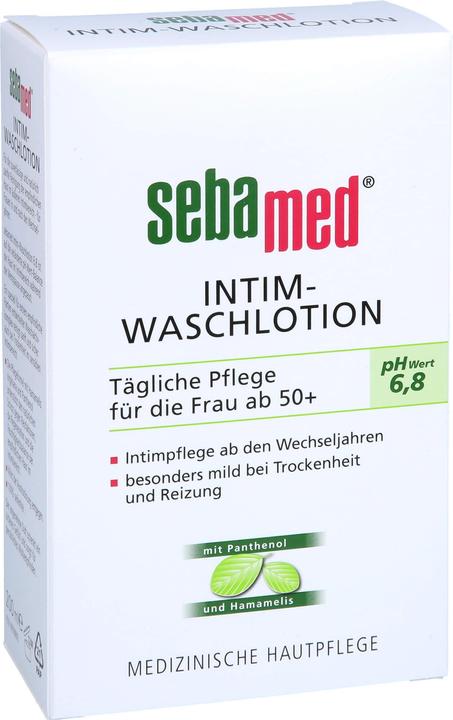 Actual product image Sebamed Intimate washing lotion daily care for women over 50+, 200 ml liquid soap (200 ml, Intimate washing lotion)