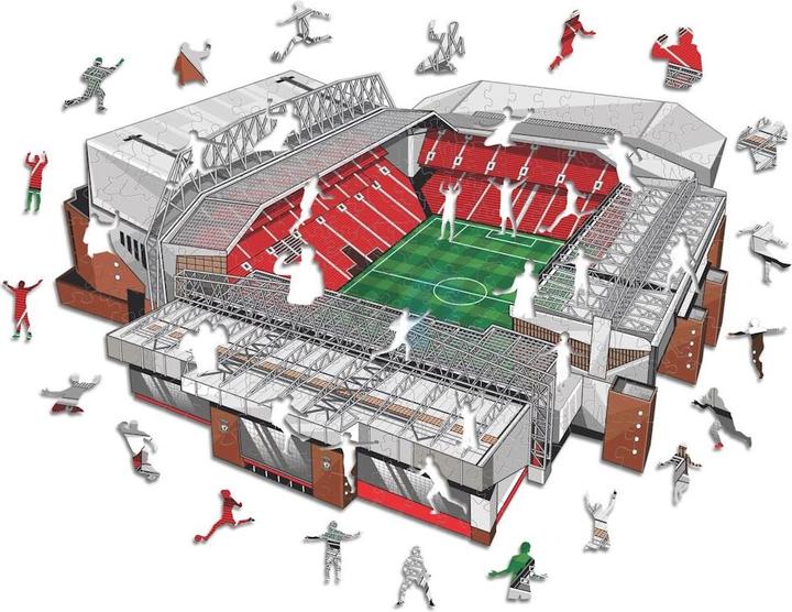 Actual product image Iconic Liverpool FC - Anfield Stadium - Wooden Puzzle Size M (270 pieces) (270 pieces)