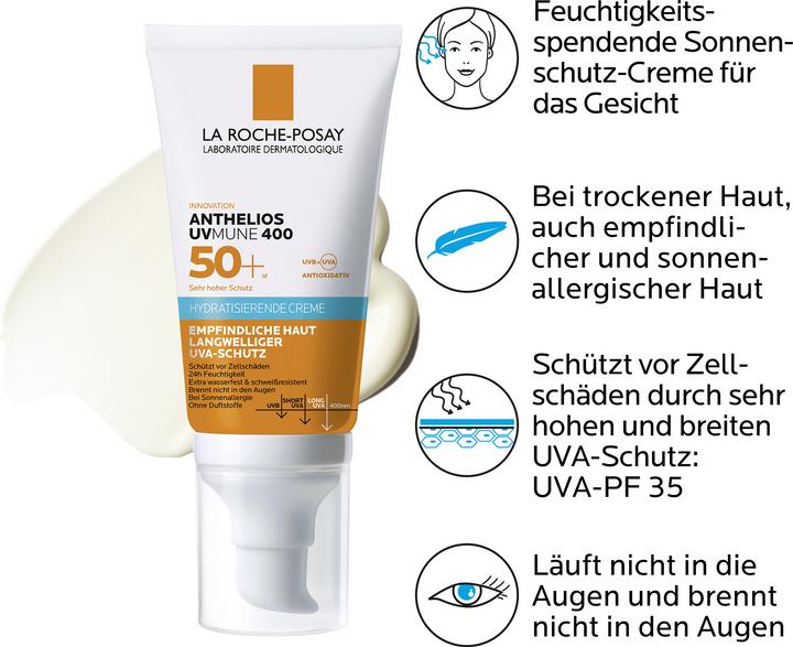 Actual product image La Roche Posay Anthelios Ultra (Sun cream face, SPF 50+, 50 ml, 80 g)