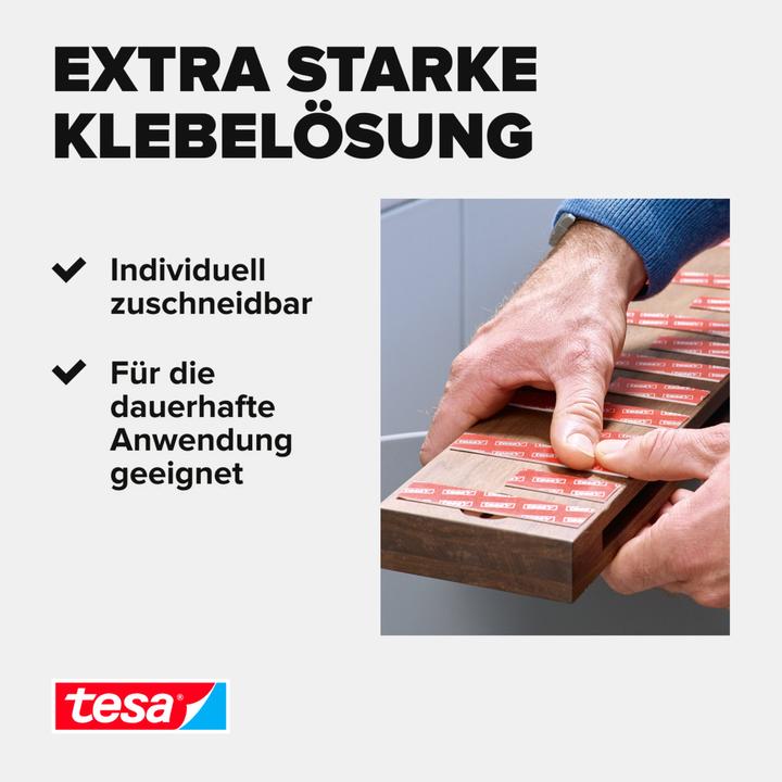 Produktbild tesa Powerbond doppelseitiges Montageband für Fliesen & Metall (19 mm)