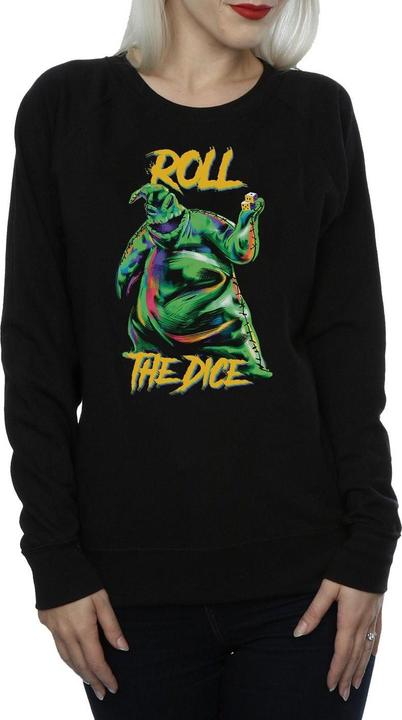 Actual product image Disney Womens/Ladies Nightmare Before Christmas Oogie Boogie Dice Sweatshirt (L)
