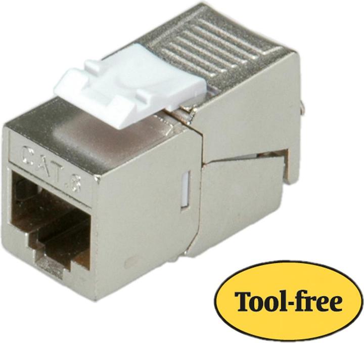 Roline C6 Keystone STP180°,werkzeuglos (S/STP, CAT6, 0.04 m)