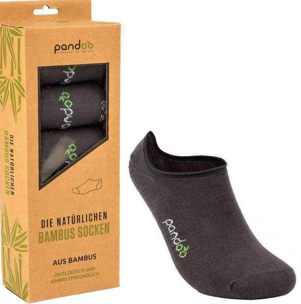 Pandoo Bambus-Füsslinge, 6 Stück, 43-46, grau (6er Pack, 43 - 46)