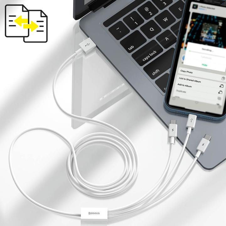 Produktbild Baseus 3 in 1 Multicharger USB-Cable (1.50 m, USB 2.0)