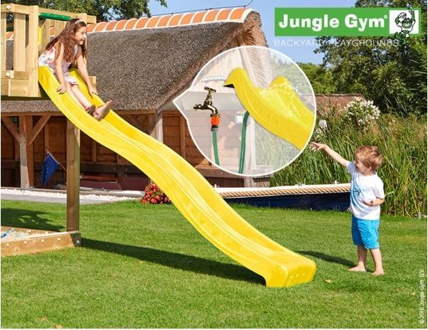 Jungle Gym Wellenrutsche lang Gelb