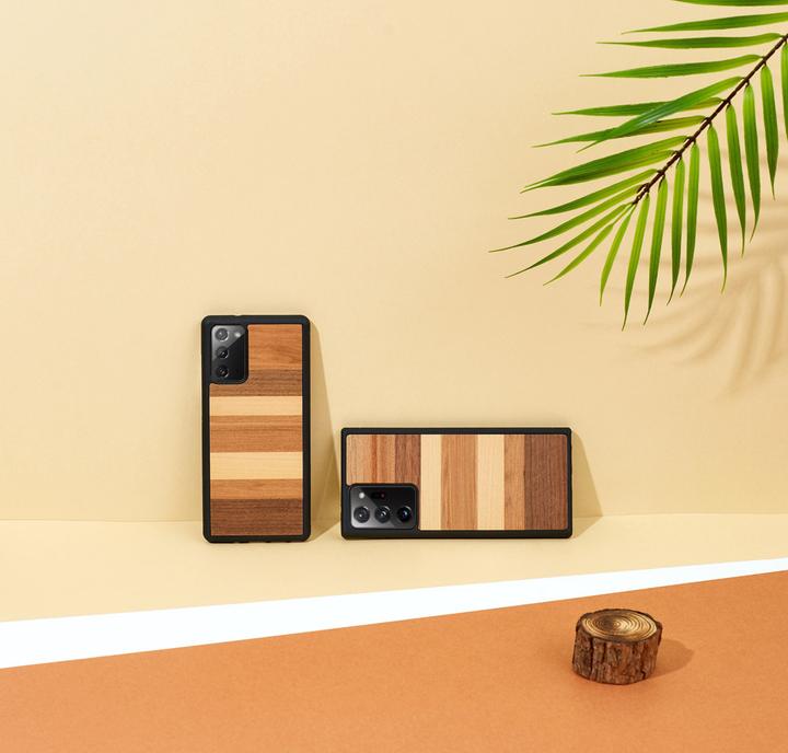 Produktbild Man.Wand &WOOD case for Galaxy Note 20 Ultra sabbia juodas (Samsung Galaxy Note 20 Ultra)