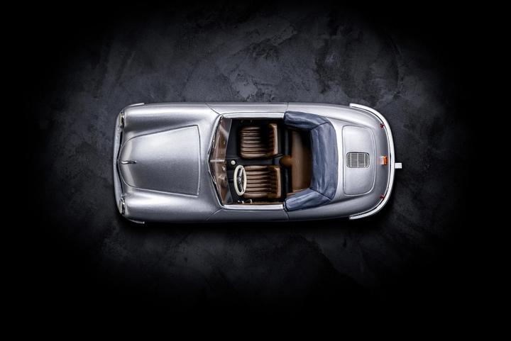 Actual product image Schuco Porsche 356 Gmünd silver 1:43