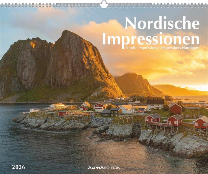 Actual product image Alpha Edition - Nordische Impressionen 2026 - 52 x 42,5 cm (German)