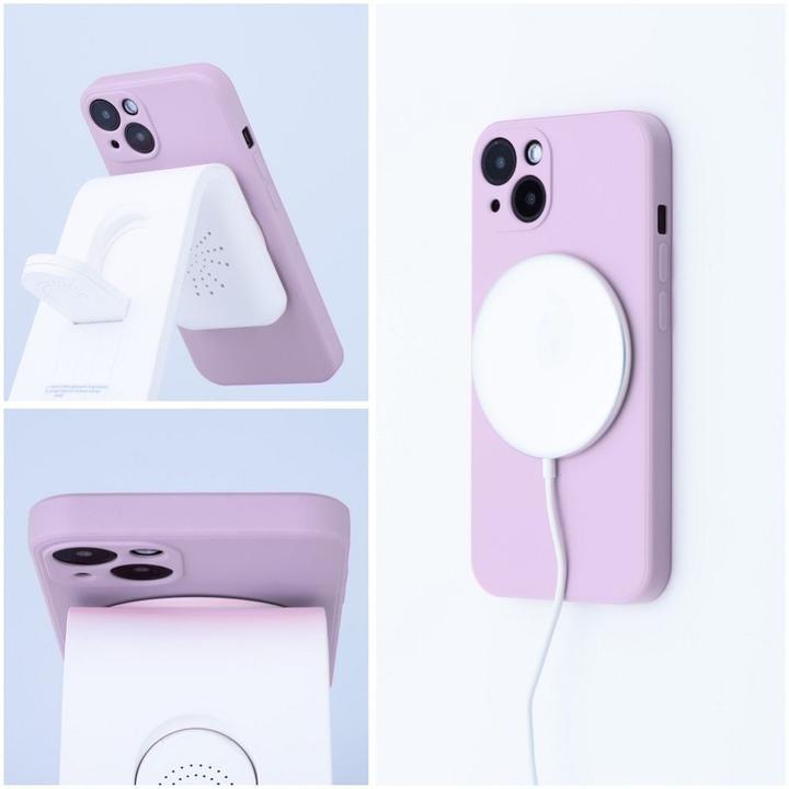 Produktbild OEM Back panel cover SILICONE MAG COVER case compatible with MagSafe for SAMSUNG S24 FE pink