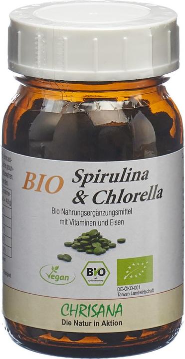Produktbild Chrisana Bio Spirulina & Chlorella Tablette (250 Stück, Kapseln, Tabletten, 318 g)