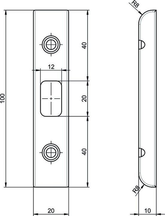 Actual product image MSL Profil-Einfr+AMMApA-sschliessblech B-40341.Z543 (Door set)