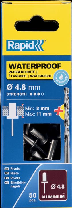 Produktbild Rapid Wasserdicht Blindniete Ø 4,8 x 14 mm