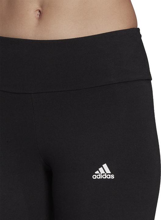 Actual product image adidas Ladies Essentials High-Waisted Logo Tight, Black/White, L (L)