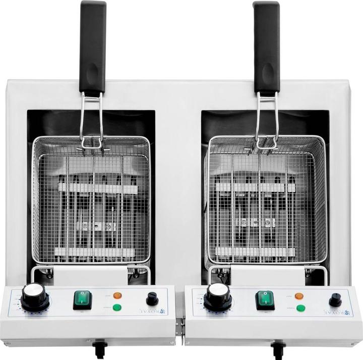 Actual product image Royal Catering Deep Fat Fryer - 2 x 11 L - - 230 V