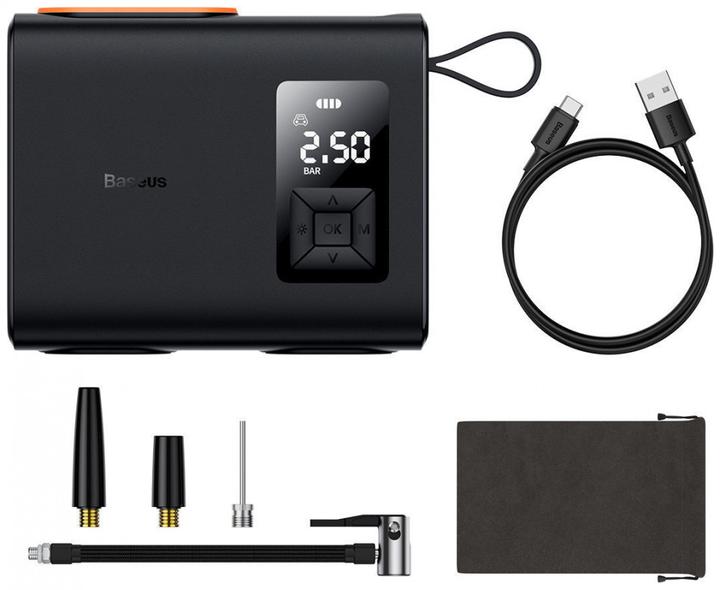 Produktbild Baseus Mega EnergyPump Series Portable Compressor, 6000 mAh with flashlight (10 Bar, 6 l)