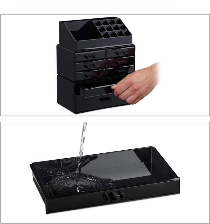 Actual product image Relaxdays Makeup Organizer with 8 Drawers