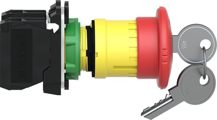 Produktbild Schneider Electric Not-Halt-Schalter 40mm Schlüssel 1S 1Ö