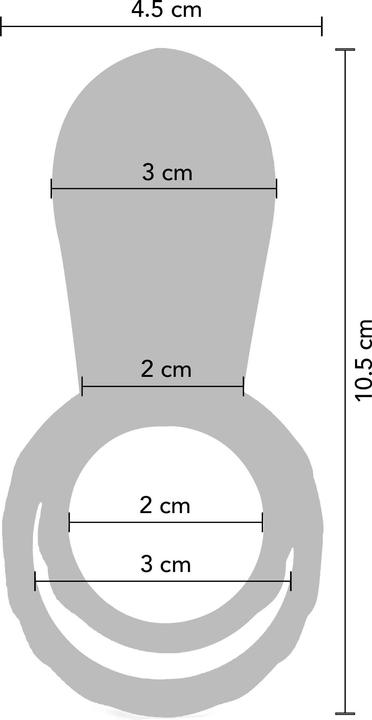Actual product image Xocoon Couples vibrator ring (13 cm)