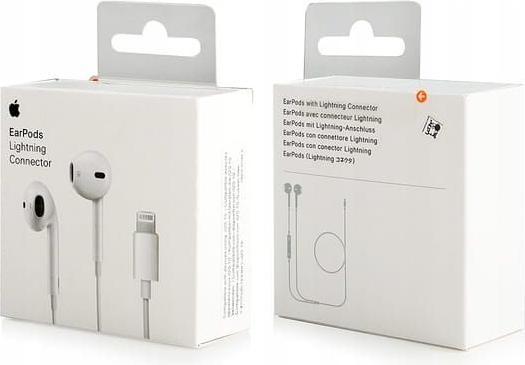 Produktbild - MWTY3ZM/A Apple EarPods Lightning Audio Stereo HF White (ANC, Kabelgebunden)