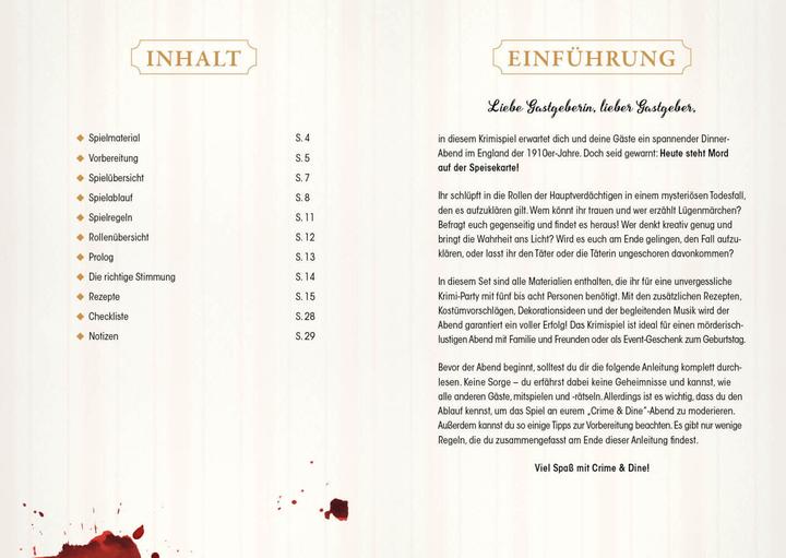 Productafbeelding Crime & Dine – Das Krimi-Dinner-Set: Tödliches Bankett (Duits, Zakelijke Olifant Paperdice Solutions GmbH, 2022)