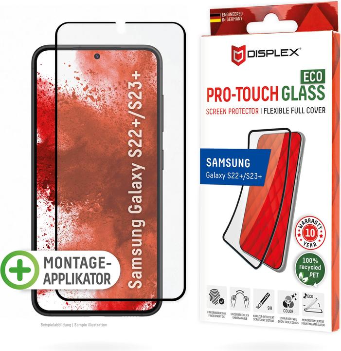 Produktbild Displex Pro Touch Eco Glass, Panzerglas (1 Stück, Samsung Galaxy S22+, Samsung Galaxy S23+)