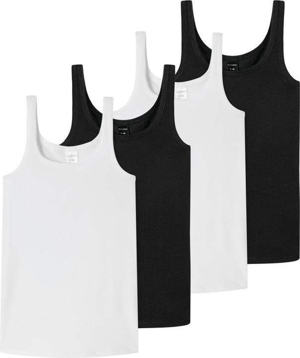 Produktbild Schiesser 4er Pack Teens Girls 95/5 Organic Cotton Tops / Unterhemden (140)