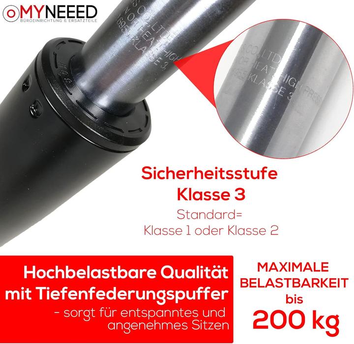 Immagine prodotto MyNeeed Gasfeder für Bürostuhl - Gasdruckfeder