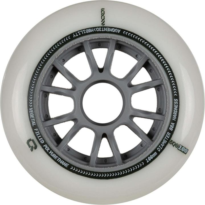 Iqon Inline Skate Wheels Eqo 100mm / 3 Pack 2024 (100 mm, 88a)