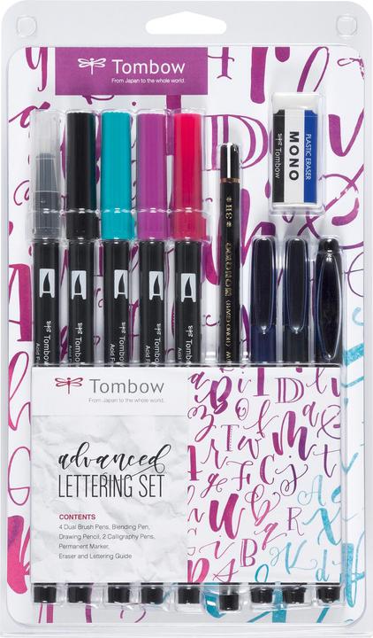 Actual product image Tombow Lettering-Set Advanced (Multicoloured, 10 x)