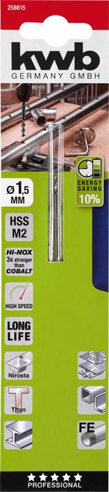 Actual product image kwb HI-NOX HSS Drill 1.5 mm (1.5 mm)