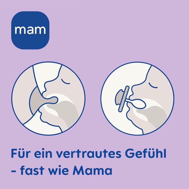 Immagine prodotto MAM Succhietto perfetto in silicone 2 pezzi, a partire da 16 mesi (2 x, a partire da 16 m.)
