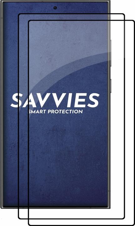 Actual product image Savvies Full-screen armoured glass screen protector (2 Piece, Samsung Galaxy S24 Ultra)