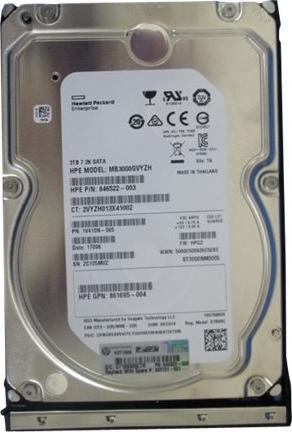 Produktbild HPE DRV HDD 3TB 6G 7.2K LFF SATA (3 TB, 3.5")