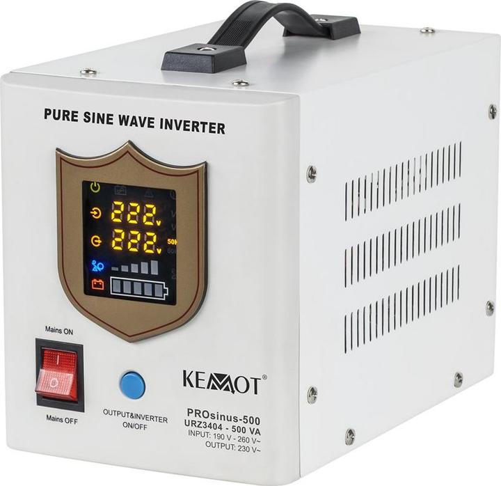 Produktbild Kemo Unterbrechungsfreie Stromversorgung KEMOT PROsinus-500 Wandler mit reiner Sinuswelle und Ladefunktio (300 W)