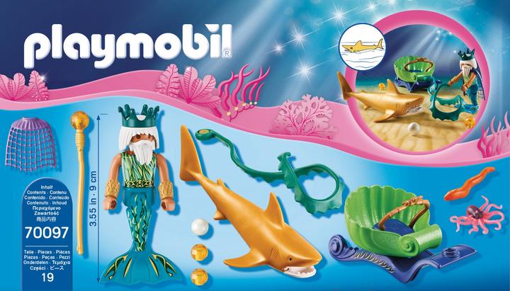 Produktbild Playmobil Meereskönig mit Haikutsche (70097)