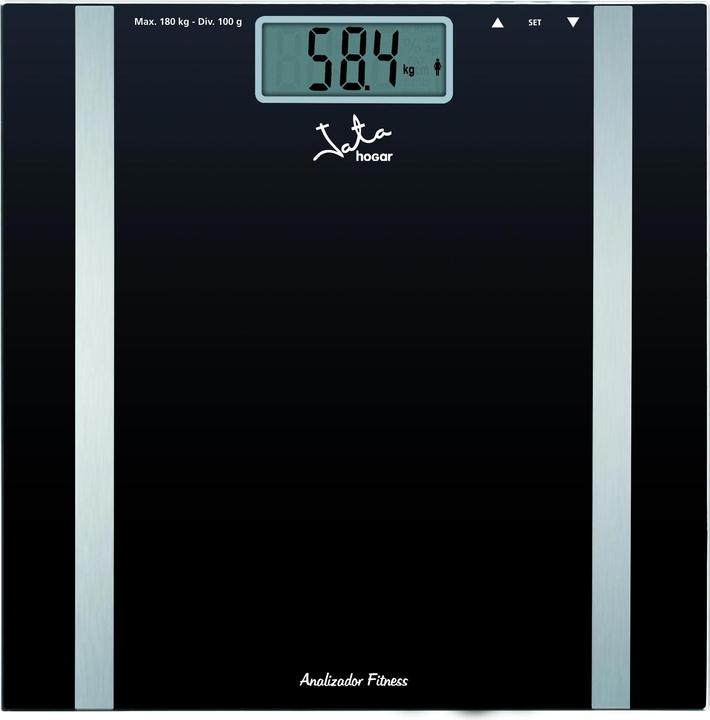 Image du produit Jata Échelles de salle de bains numériques 531 Verre noir (180 kg)