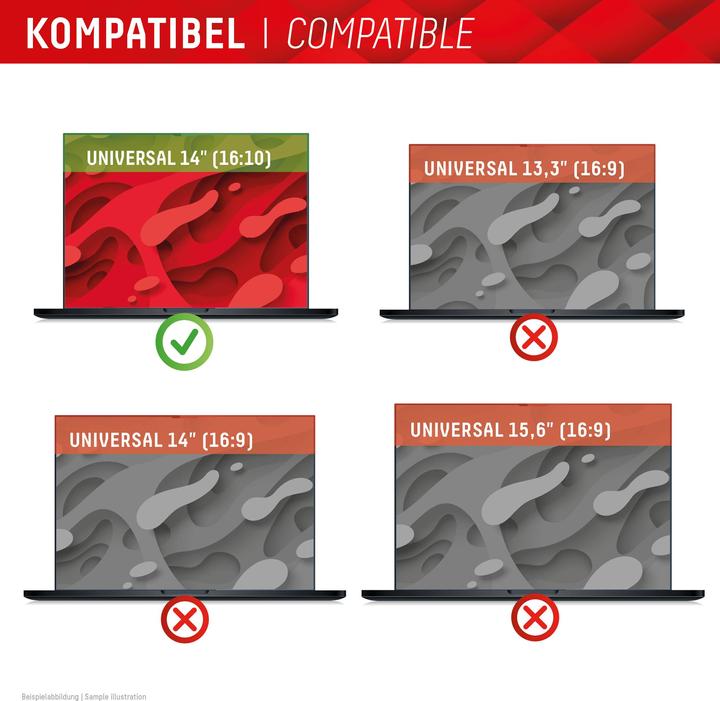 Actual product image Displex Privacy Safe randlos, Laptop Blickschutzfilter (14", 16 : 10)