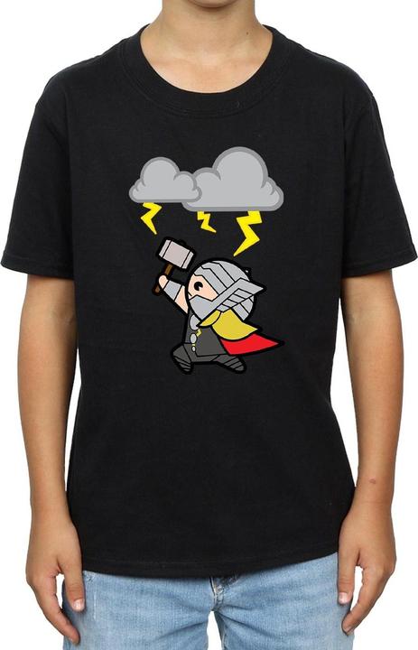 Actual product image Boys Kawaii Thor God Of Thunder T-Shirt (128)