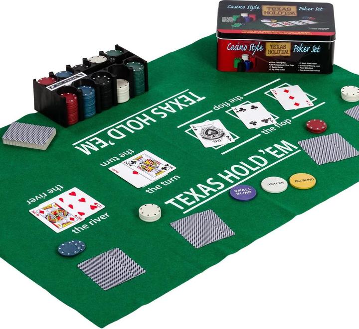 Produktbild Games Planet Pokerset 200 Chips Metallbox
